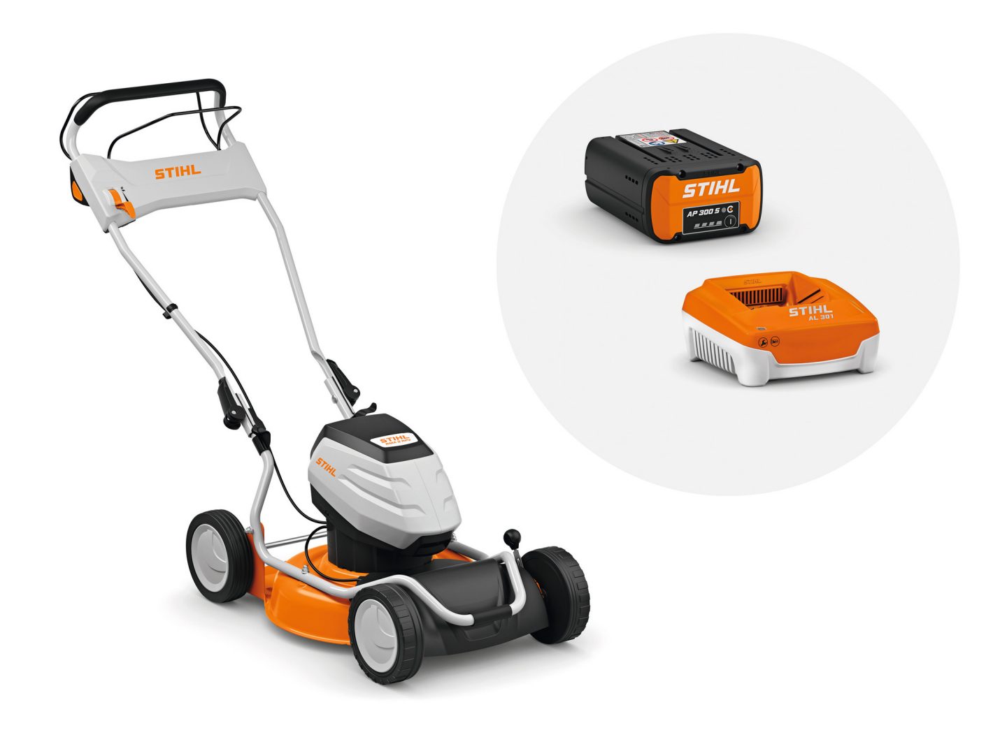 RMA 2.2 RPV SET Batteridriven gräsklippare